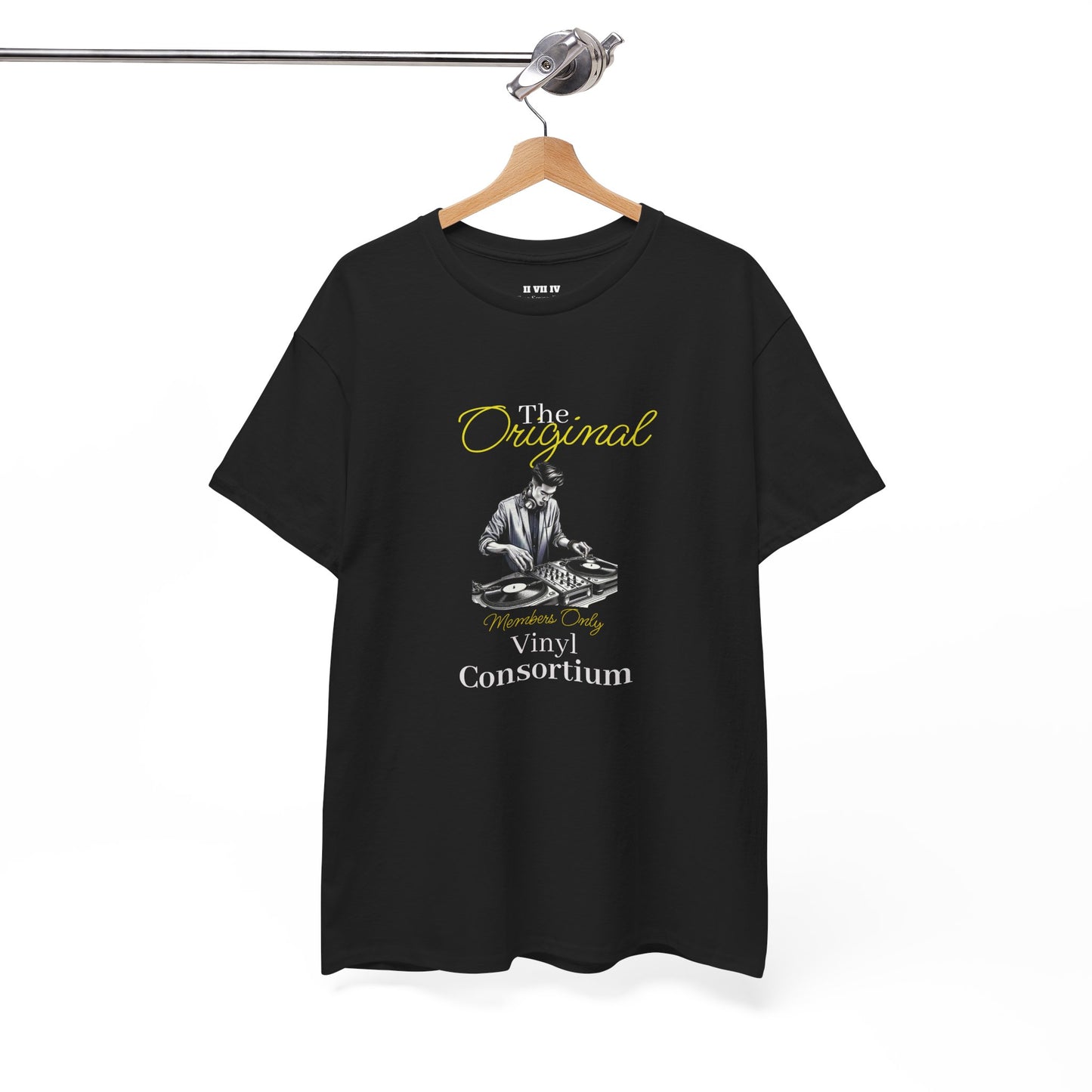 The Vinyl Consortium Original T-Shirt | Premium  Black Tshirt