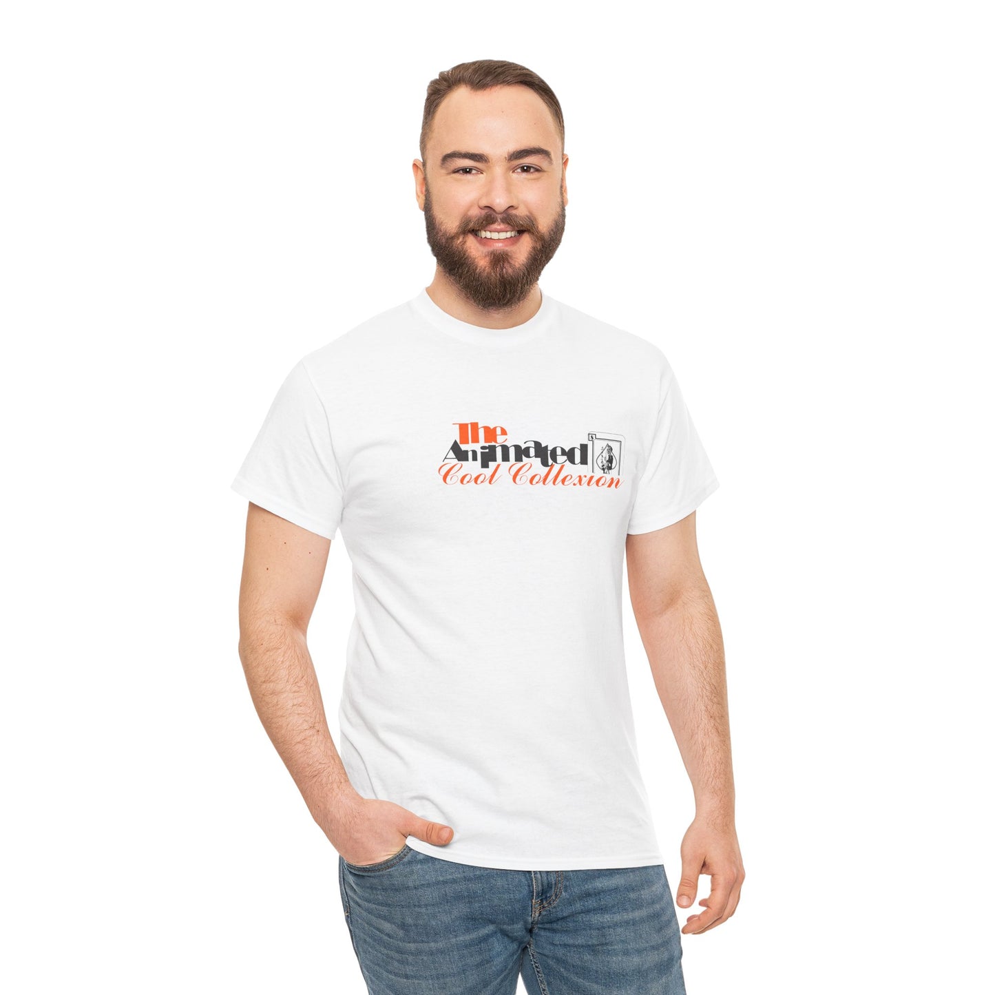 The ACC-Heavy Tshirt- Signature print and logo-White