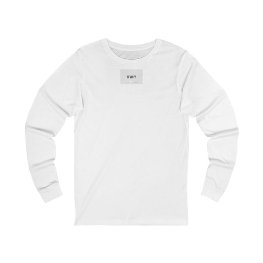 Two Seven Four Stone Tag  Long Sleeve Tee White