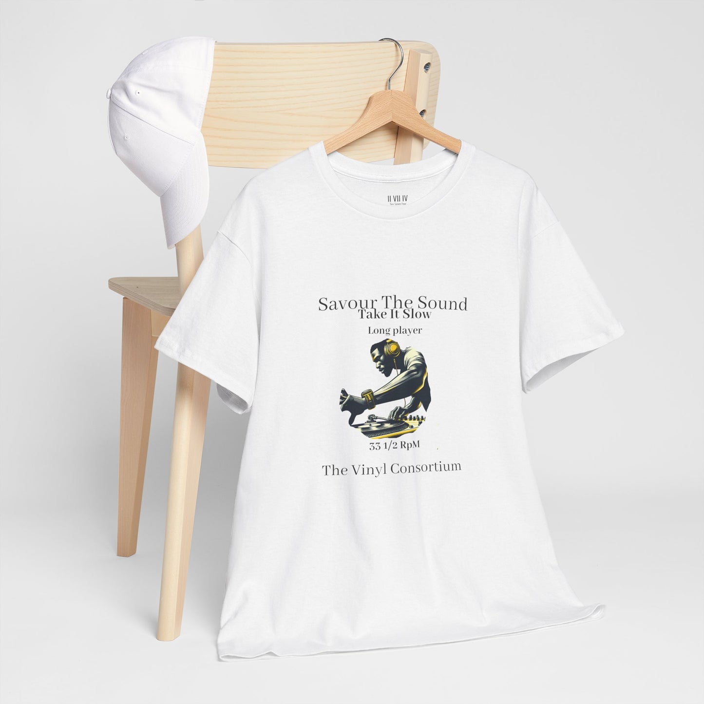 The Vinyl Consortium 331/2RPM Shirt | Premium White Tshirt
