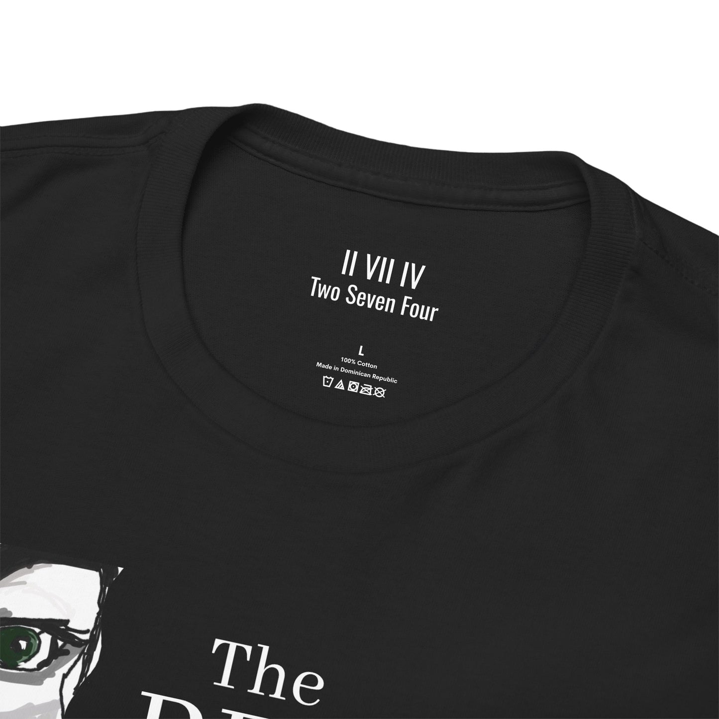 The Vinyl Consortium  Heavy Cotton T Shirt Black| otex certified| No itch labels