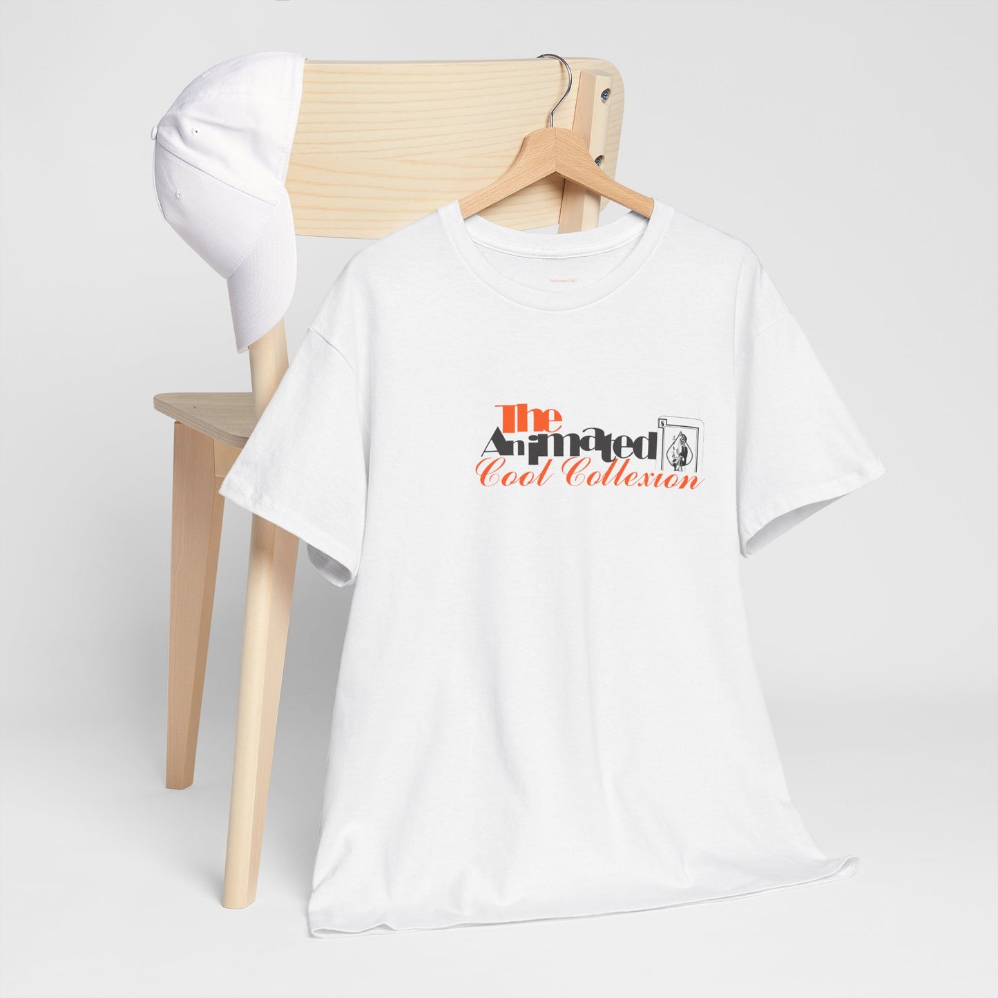 The ACC-Heavy Tshirt- Signature print and logo-White