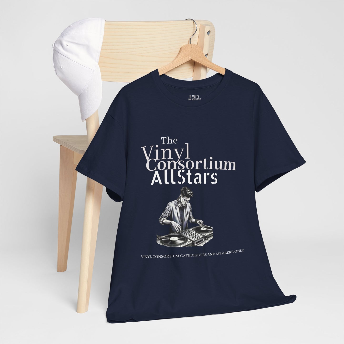 The Vinyl Consortium T-Shirt | Premium Allstars Blue|