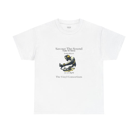 The Vinyl Consortium 331/2RPM Shirt | Premium White Tshirt