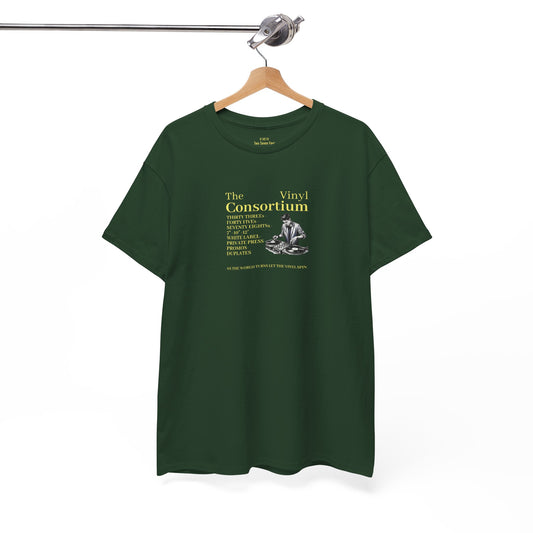 The Vinyl Consortium checklist-T-Shirt | Premium  Deep green T-shirt