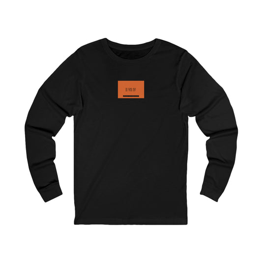 Two Seven Four Orange Tag  Long Sleeve Tee Black