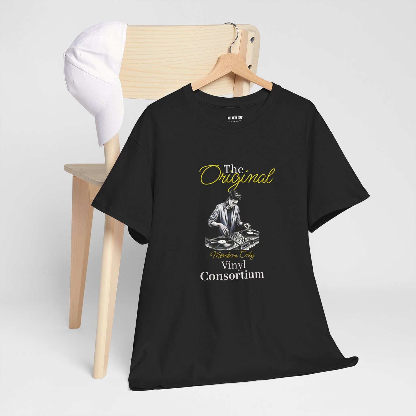 The Vinyl Consortium Original T-Shirt | Premium  Black Tshirt