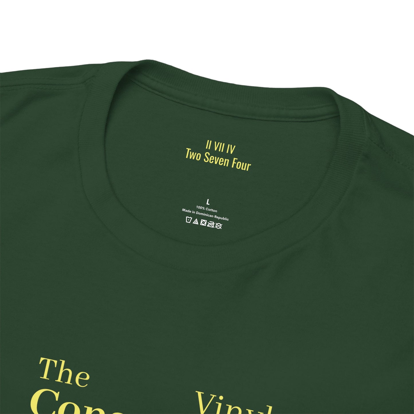 The Vinyl Consortium checklist-T-Shirt | Premium  Deep green T-shirt