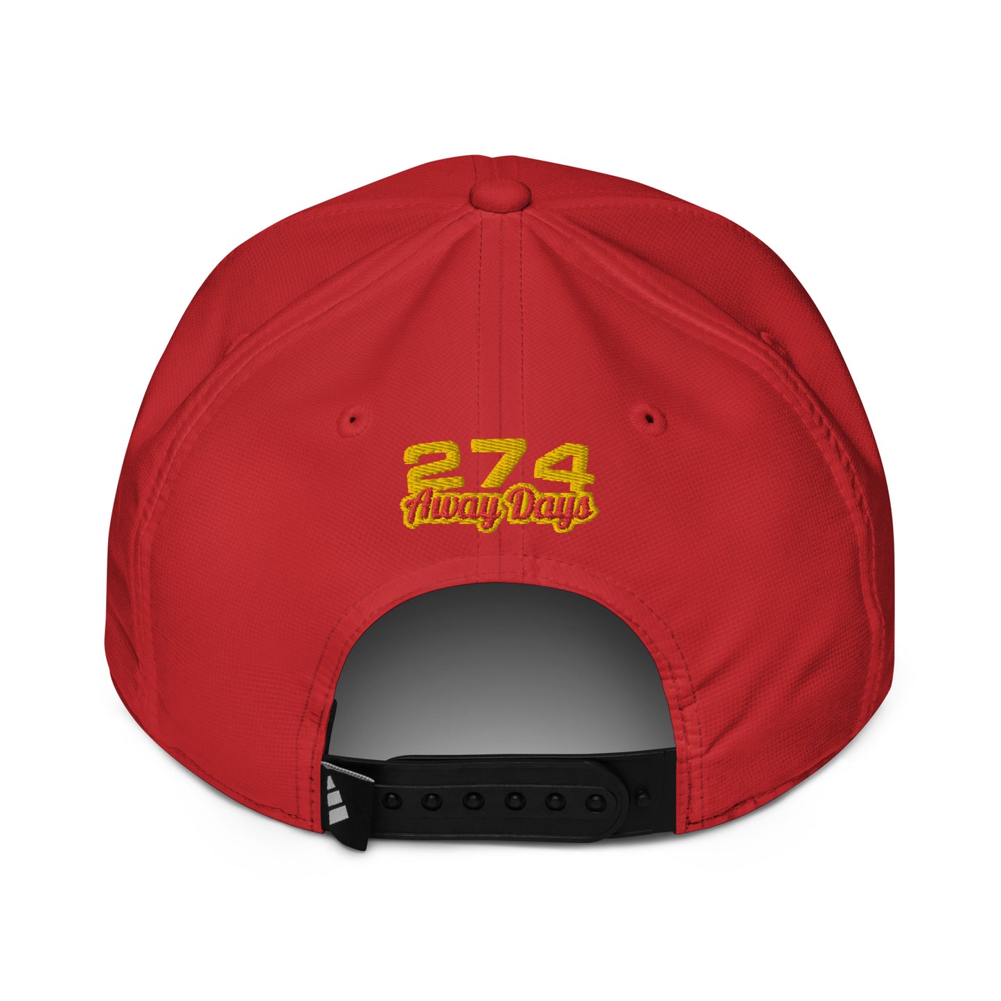 Official  Adidas X Away Days X 274 Cap – Exclusive Performance Hat Red Yellow